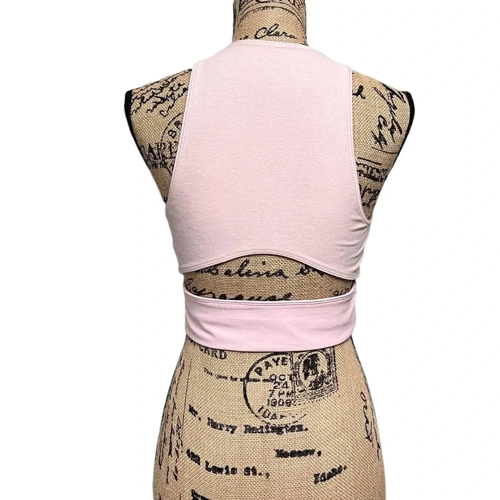 Outdoor Voices Slash Back Crop Sports Bra Medium - Picture 3 of 5